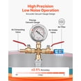 thumbnail image 3 of VEVOR 9 Gallon Vacuum Chamber, Stainless Steel, Vacuum Degassing Chamber with Tempered Glass Lid, Hose, Air Filter, for Resin Casting, Stabilizing Wood, 3 of 9