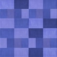 thumbnail image 1 of Ahgly Company Machine Washable Indoor Square Transitional Light Slate Blue Area Rugs, 7' Square, 1 of 7