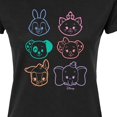 thumbnail image 3 of Disney Classics - Stacked Outline Faces - Juniors Fitted Graphic T-Shirt, 3 of 5