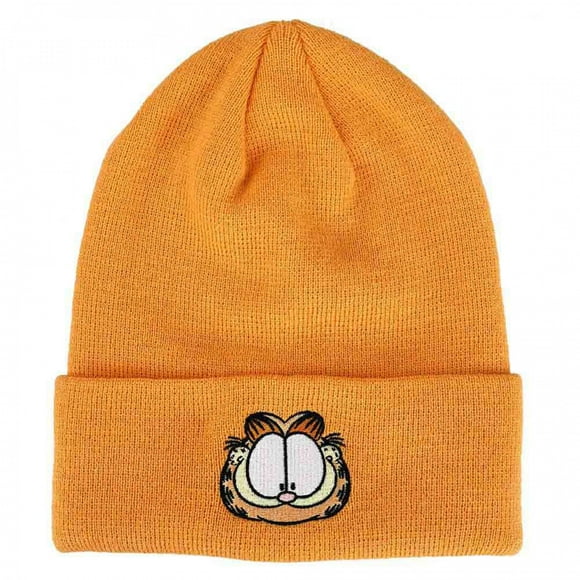 Garfield Bonnet Haut Brodé avec Visage de Personnage