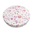 thumbnail image 2 of Lsque Retro Floral Round Bar chair cushion covers Velvet Fabric Premium Comfort Protects from Scratches and Stains for 14-17 Inch Chair- 13 inch, 2 of 7