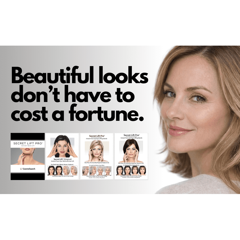 CosmeSearch Secret Lift - Instant Facial Lift Kit, Neck & Eye