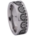 thumbnail image 3 of Fancy Tungsten Carbide Ring, 3 of 9