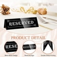 thumbnail image 3 of 10PCS Reserved Table Signs, Acrylic Guest Reservation Table Tents Sign, Waterproof Background Double, 3 of 5