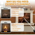 thumbnail image 5 of 30 Feet Chimney Sweep Kit Chimney Brush, Chimney Cleaning Kit and Rotary Chimney Cleaning System, Fireplace Brush Tool with 9 Nylon Flexible Rods, 5 of 7