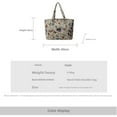 thumbnail image 5 of High end and large capacity canvas bag for women 2025 new fashionable commuting tote bag for women ins student class bag, 5 of 6
