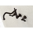 thumbnail image 2 of Kingston Brass KS1025PKL Duchess Two-Handle Wall Mount Roman Tub Faucet, Oil Rubbed Bronze, 2 of 8