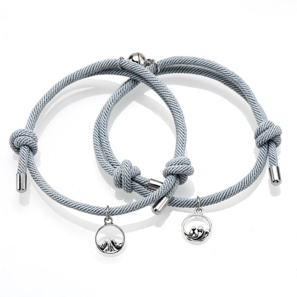 Pulseras para mujer, regalos para mujer, pulsera de succión magnética de aleación solemne, regalos para amantes, pulsera para mujer
