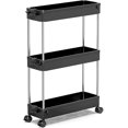 thumbnail image 1 of Timotech Carrito Almacenamiento Ruedas Organización, Estante Móvil 3 Niveles, Organizador Baño, Carrito Utilitario Cocina, Baño, Lavandería Chico, color Negro, 1 of 8