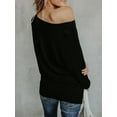 thumbnail image 2 of Sherrylily Women's Off The Shoulder Sweater Long Sleeve Oversized Knit Tops, 2 of 5