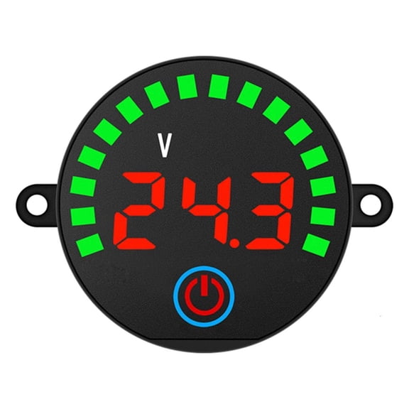 LED Display Voltmeter Waterproof Car Battery Charge Levels Indicator 5-55V Lithiums Battery Capacity Tester
