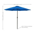 thumbnail image 5 of Sunnydaze 93.5" Pacific Blue Solid Octagon Market Umbrella, 5 of 9