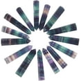 thumbnail image 3 of Fluorite Healing Crystal Wands Faceted Prism Gemstone Point Wand Carved Reiki Healing Stone, 3 of 6