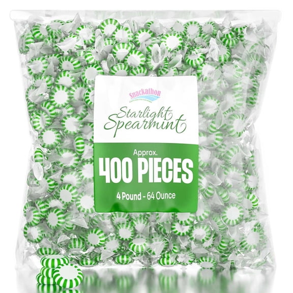 Starlight Starlight Spearmint Candy, Individually Wrapped, 4 lb Bag