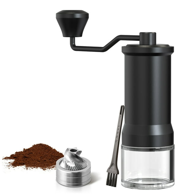 Amoladora de utensilios de cocina Molinillo de café manual en grano Capacidad 25 g con fresa cónica de acero inoxidable CNC 30 ajustes de grosor Molinillo de mano portátil para café expreso de viaje c