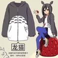 thumbnail image 1 of Anime mi vecino Tonari No Totoro polar Jersey invierno Sudadera con capucha abrigo Cosplay disfraz Zip suéter chaqueta de Halloween para hombres y mujeresTonari no TotoroXXL Deng Xun unisex, 1 of 2