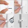 thumbnail image 5 of Clip de Cable, abrazadera de clavo, Clips adhesivos con clavo insertado para fijar Cables y cables para cables (3 juegos, blanco), 5 of 5