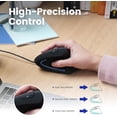 thumbnail image 3 of Mouse vertical con cable USB-C Perixx PERIMICE-513C, 6 botones, 1,8 m, 3 of 5