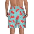 thumbnail image 3 of Naloa Watermelon Men's Beach Shorts, Surfing shorts, Swim trunks, Quick Dry Swim Trunks for Surfing Beach Fun - Large, 3 of 9