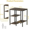 thumbnail image 3 of Kitchen Microwave Stand,4-Tier Adjustable Bakers Rack, Microwave Cart with Storage, Small Coffee Bar Table Appliance Shelf for Living Room,Office,Rustic Brown, 3 of 14