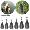 thumbnail image 5 of 1pc Hot Matte Black Additional Weight Quick Release Casting 1.3g-60g Bullet Line Sinkers Fishing Tungsten fall Sinker Hook Connector 60G, 5 of 6