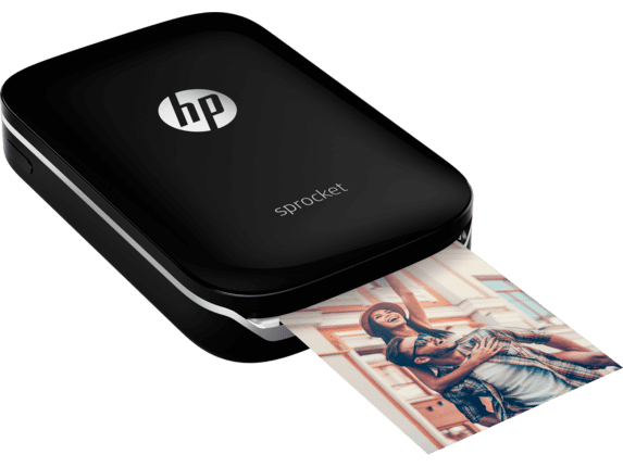 HP Sprocket Portable Photo Printer, Print Social Media Photos on 2x3 Sticky-Backed - Black (X7N08A) - Walmart.com
