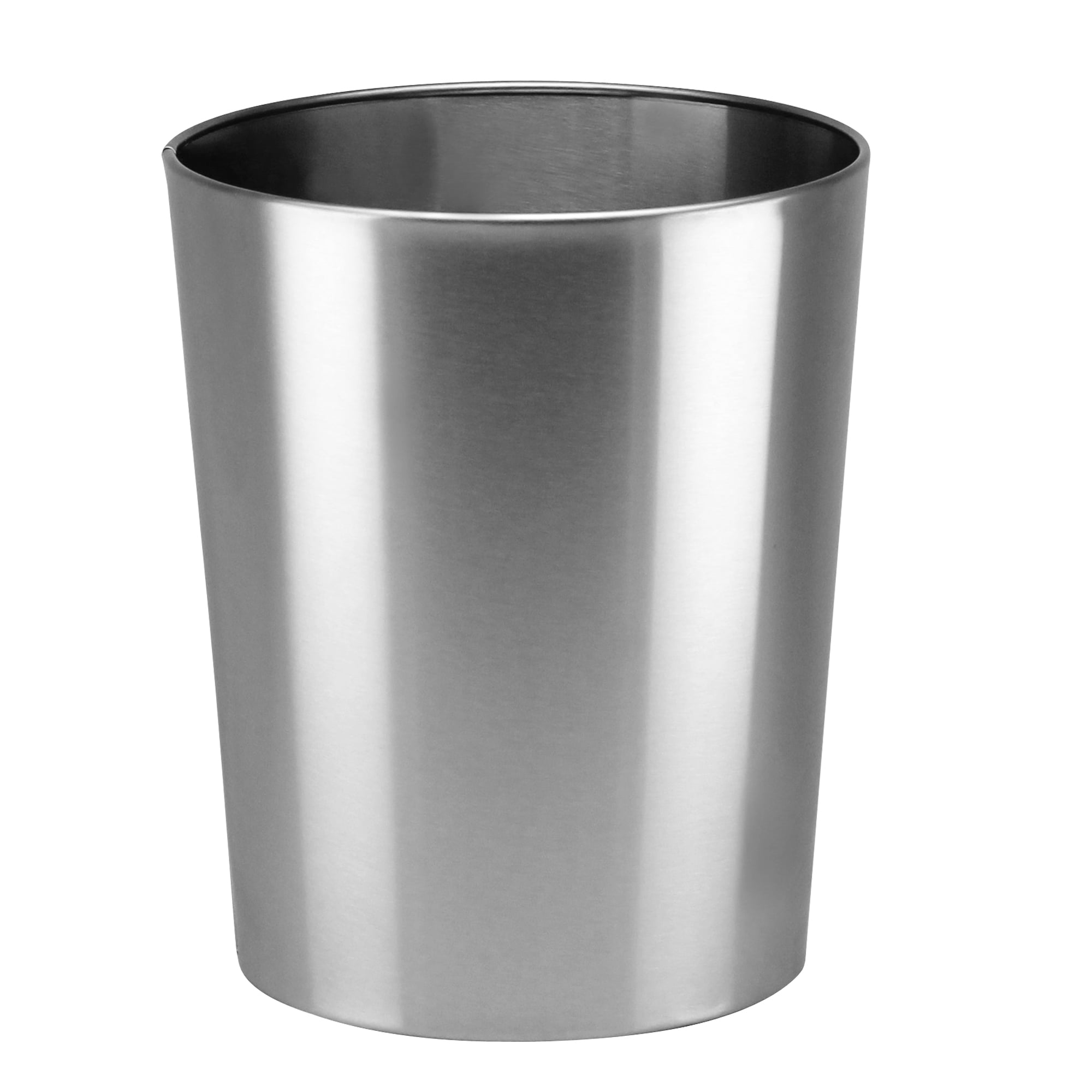 Mainstays Metal Wastebasket, Silver