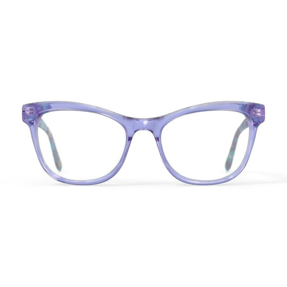 Skechers Youth SE1695 Cat Eye Prescription Eyeglasses with Case, Purple