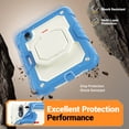 thumbnail image 4 of Case for iPad Mini 7 2024/Mini 6 2021 8.3 inch 7th/6th Gen, 360 Rotating Stand Handle Shoulder Strap Heavy Duty Shockproof Cover, Cream Navy, 4 of 7