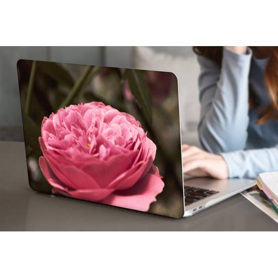Compatible Newest MacBook Pro 13 inchs Case Rel. Model A1706/A1708/A1989/A2159/A2251/A2289/A2338 M1, Plastic Hard Case Cable Tie, Flower 0411