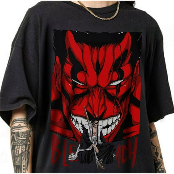 Zaraki Kenpachi T-shirt, Bleach Manga Anime Shirt
