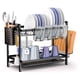 thumbnail image 1 of Escurridor de Trastes, Organizador de Platos con Bandeja de Goteo,Estante para platos Acero Inoxidable 2 Niveles, Escurreplatos con Soporte para Utensilios y Tabla de Cortar para Almacenamiento Cocina, 1 of 7