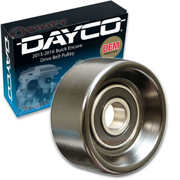 Dayco Drive Belt Tensioner Pulley compatible with Buick Encore 1.4L L4 2013-2018