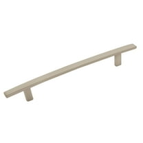 Amerock Cyprus 6-5/16 inch (160mm) Center-to-Center Satin Nickel Cabinet or Furniture Pull, 25 Pack