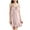 Pink, variant on Women's Satin Nightgown V-Neck Lace Sleepwear Soft for Women Spaghetti Straps Short Slip Nightdress