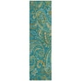 thumbnail image 2 of Addison Rugs Chantille Indoor/Outdoor Transitional Paisley Teal Washable Runner Rug, 2'3" x 7'6", 2 of 6