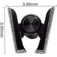 thumbnail image 2 of Bling Car Phone Holder, 360 Degrees Adjustable Crystal Auto Car Mount Phone Holder for Dashboard,Windshield and Air Vent (White), 2 of 11