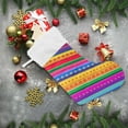thumbnail image 2 of SKYSONIC Christmas Stocking Personalized Mexican Serape Stripes Large Candy Stocking Hanging Gift Xmas Stockings Decoration 2 PCS for Family Holiday Party Ornaments Decor Fireplace, 2 of 7