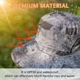 thumbnail image 4 of Sun Hat with 2 Solar Fans, UPF50+ Waterproof Wide Brim Sun Hat with USB Charging & Solar Powered for Outdoor Summer Camping Beach(Gray), 4 of 8