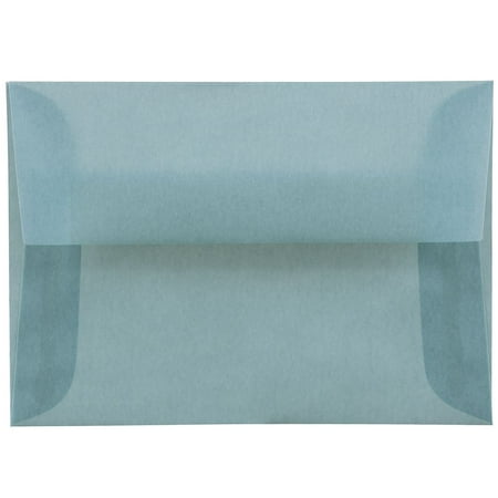 UPC: 0609722983105 | JAM Paper & Envelope 4Bar Translucent Envelopes  3 5/8 x 5 1/8  Ocean Blue  25/Pack