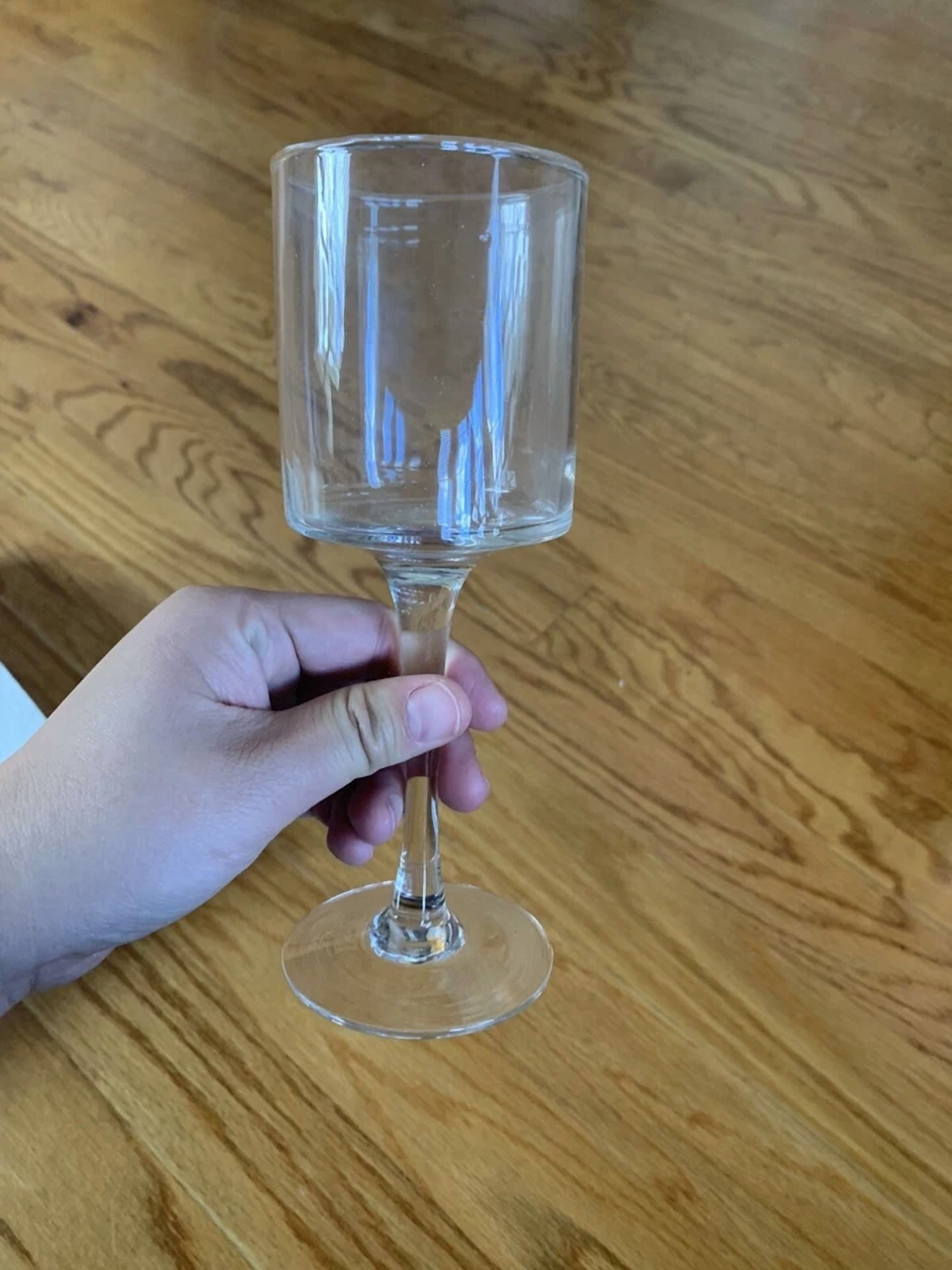 Clear Wine Glasses Set Of 3, 3 Different Sizes