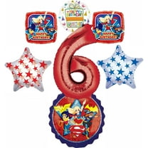 DC Super Hero Girls 6th Birthday Party Supplies and Balloon Decorations