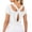 White, variant on Hurxie Open Back Workout Tops for Women Loose Fit Athletic Crop Tee Short Sleeve Gym Running Yoga Shirt White,S