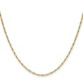 thumbnail image 2 of 14k Solid Yellow Gold 1.75mm Sparkle-Cut Open Long Link Cable Chain Necklace 22 Inch Chain Necklace for Women and Men, 2 of 2