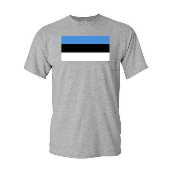 Estonia Country Flag Adult DT T-Shirt Tee