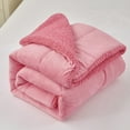 thumbnail image 2 of JML 2 Piece Sherpa Fleece Borrego Blanket,Thick Warm Baby Borrego Blanket,Twin Size 60" x 80", 2 of 5
