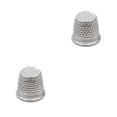 thumbnail image 1 of bedienty Knitting Rings Finger for Protection Thimble Adjustable Sewing Loop Specially-designed Crochet Tools for Home Yarn Crafts Silver Alloy Ring 2Set, 1 of 6