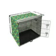 thumbnail image 6 of Fruit Dog Crate Cover, Summer Time Layout of Watermelon Bananas Peach Pears Strawberries and Lemons, Easy to Use Pet Kennel Cover Small Dogs Puppies Kittens, 7 Sizes, Shamrock Green, by Ambesonne, 6 of 6