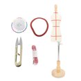 thumbnail image 2 of Adjustable Female Mannequin Torso with Mini Model Stand for Dress Form Sewing Display Clothing Store Display, 2 of 8