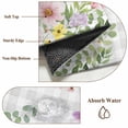 thumbnail image 6 of Large Area Rugs for Living Room Bedroom, Pink Purple Flower 8'x10' Rug Washable Carpet Runner Indoor Outdoor, Spring Country Floral Leaf Grey Plaid Non Slip Floor Mats Rug for Kitchen, Patio, 6 of 8